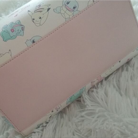 Loungefly Pokémon Starters Pastel Print Purse - Picture 8 of 16